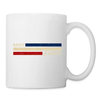 France - Nancy - Frankreich - Flagge - Streifen - Tasse - Weiß - Rechts
