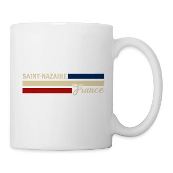 France - Saint-Nazaire - France - Drapeau - Mug blanc - blanc - Droite