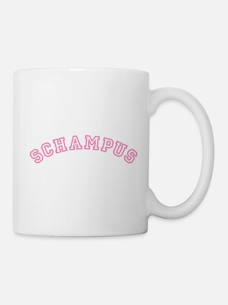 Schampus - Tasse - Weiß