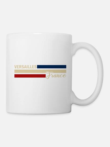 France - Versailles - Frankreich - Flagge - Tasse - Weiß
