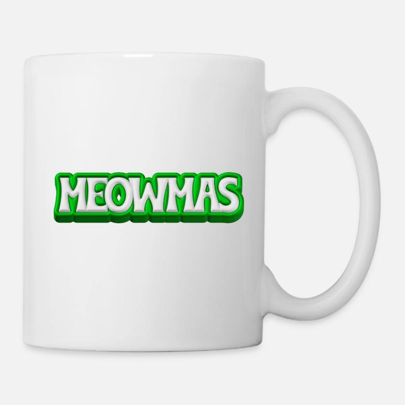 meowmas - Christmas Cats 3D Design - Mug - white