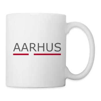 Aarhus - Denmark Flag - Dänemark - Skandinavien - Tasse - Weiß - Rechts