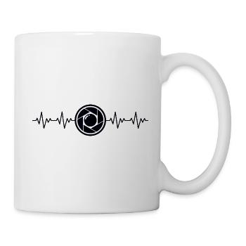 Photographe à ouverture Appareil photo d’ouverture ECG - Mug blanc - blanc - Droite
