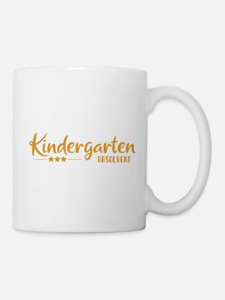Kindergarten Absolvent - Einschulung - Kita - Tasse - Weiß