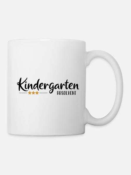 Kindergarten Absolvent - Einschulung - Kita - Tasse - Weiß