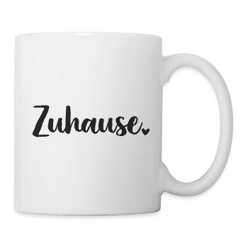 Zuhause  Schriftzug - Tasse - Weiß - Rechts