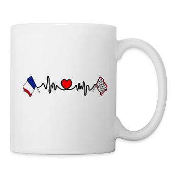 Limousin Herzschlag Frankreich - Tasse - Weiß - Rechts
