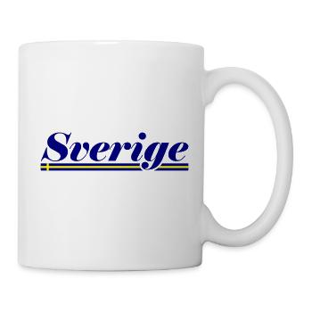 Suède Drapeau Sverige - Mug blanc - blanc - Droite