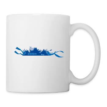 Diving & Freediving - Silueta Arrecife - Mug - white - Right