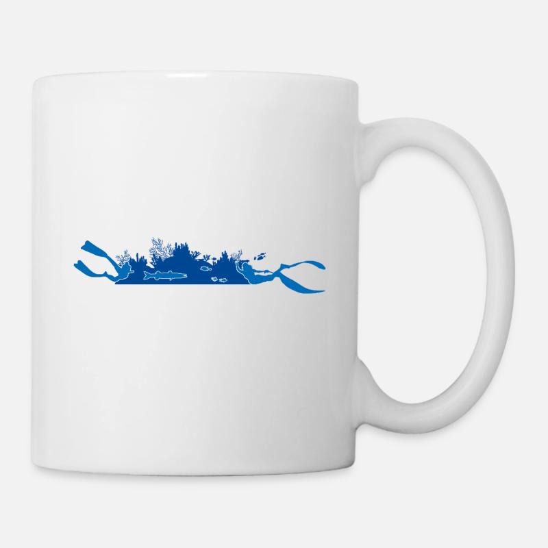 Plongée et apnée - Silueta Arrecife - Mug blanc - blanc
