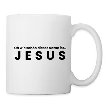 Der Name Jesus - christliche klamotten - Tasse - Weiß - Rechts