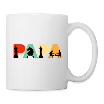 Chess Papa Retro Board Game Strategy Chess Dad - Mug - white - Right