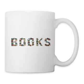 BOOKS – Wenn Lesen zur Form wird - Tasse - Weiß - Rechts