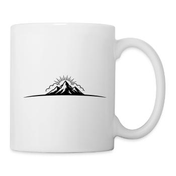 Montagnes Symboliques en plein air de Berge - Mug blanc - blanc - Droite