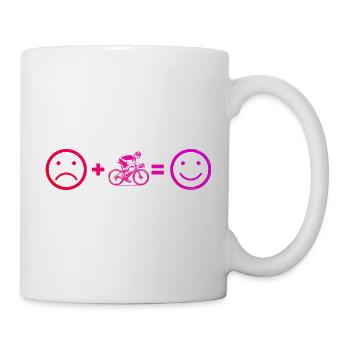 Illustration de vélo de route pour vélo de route - Mug blanc - blanc - Droite