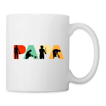 Papa Gardener Landscaping Dad Green Thumb - Mug - white - Right