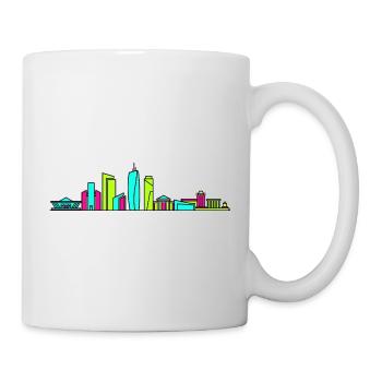 Kunst des Dhaka City Skyline National Monument - Tasse - Weiß - Rechts