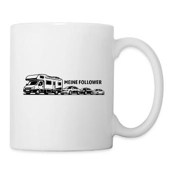 Moi et mes abonnés - Camping-car - Embouteillage - Mug blanc - blanc - Droite