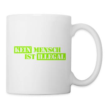 Personne n’est illégal - Migration - Illégalité - Mug blanc - blanc - Droite
