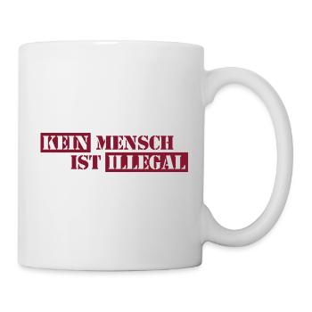 Personne n’est illégal - Migration - Illégalité - Mug blanc - blanc - Droite