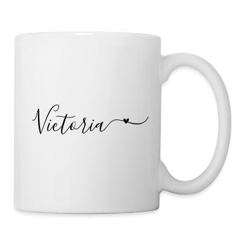 Prénom Victoria Prénom décoratif - Mug blanc - blanc - Droite