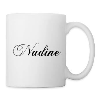 nadine_name - Tasse - Weiß - Rechts