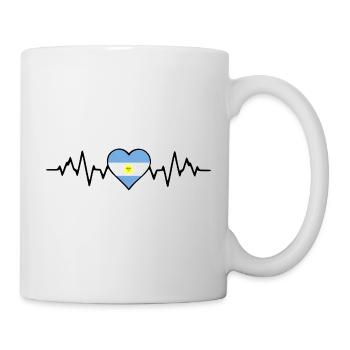 Argentinien Herzschlag - Tasse - Weiß - Rechts