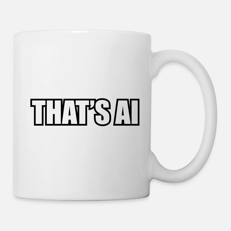« C’est de l’IA » Police - Mug blanc - blanc