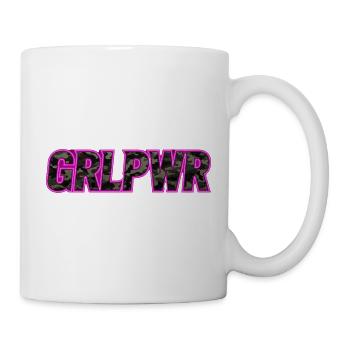 GRLPWR Camo Neon Streetwear Pink Design - Tasse - Weiß - Rechts