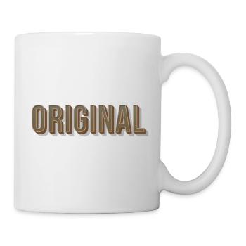 Police originale : Unique, confiant Einmali - Mug blanc - blanc - Droite