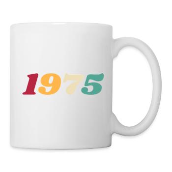 1975 Geschenk 1975 Jubiläum 1975 Retro 1975 - Tasse - Weiß - Rechts