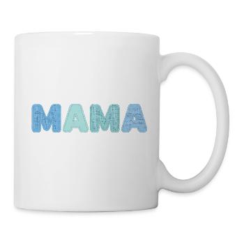 Patchwork Geschenkidee für Mama zum Muttertag - Tasse - Weiß - Rechts