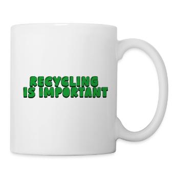 Recycling is important - Mug - white - Right