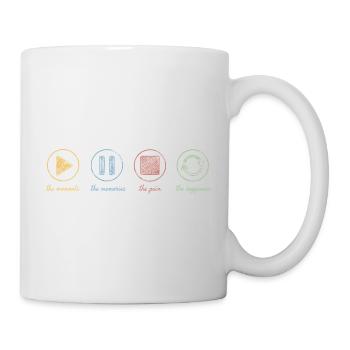 Mindfulness, Moments, Memories, Happiness - Mug - white - Right