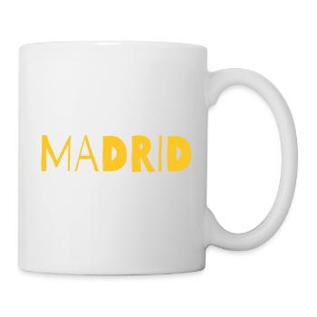 Madrid Bold Cityscape in Gelb - Tasse - Weiß - Rechts