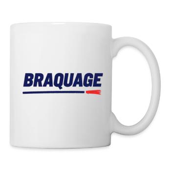 "BRAQUAGE" – Réflexion sur le prix des maillots - Mug blanc - blanc - Droite