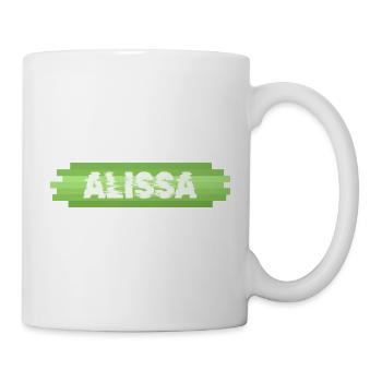 Alissa as a heroine - Mug - white - Right
