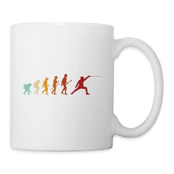 Fencing Evolution Fencing Sports Funny Saying - Mug - white - Right