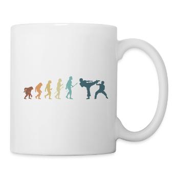 Martial Arts Evolution Karate MMA Fighter - Mug - white - Right