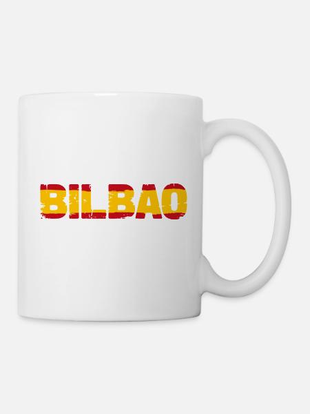 Bilbao Flagge Spanien - Tasse - Weiß