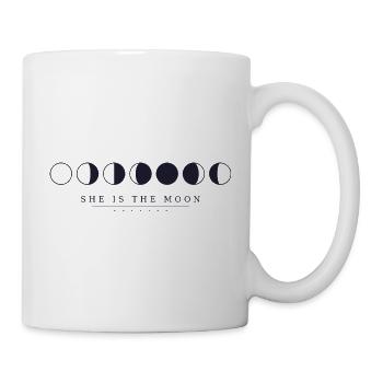Elle est la lune - Mug blanc - blanc - Droite