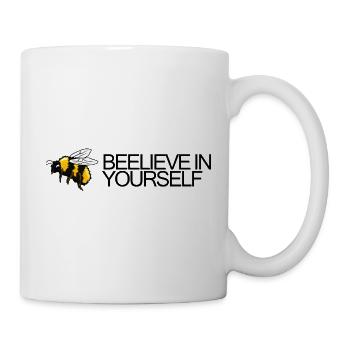 Bumblebee - Beelieve in yourself - Mug - white - Right
