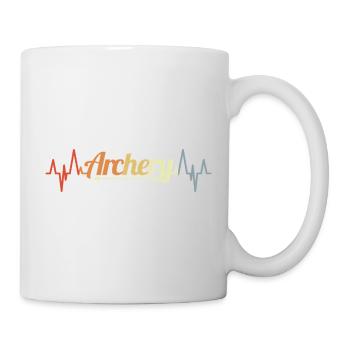 Bogenschießen Herzschlag - Tasse - Weiß - Rechts