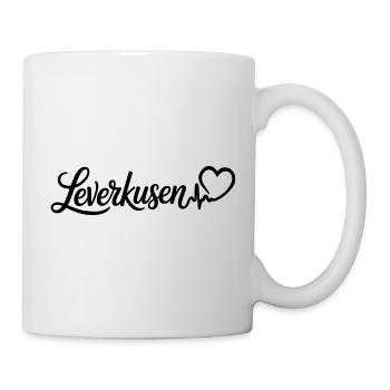 Leverkusen Herzschlag - Tasse - Weiß - Rechts