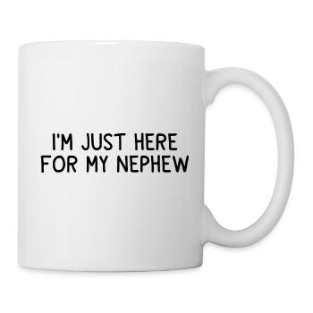 Humor Onkel Tante Neffe Geschenk Familie Lustig - Tasse - Weiß - Rechts
