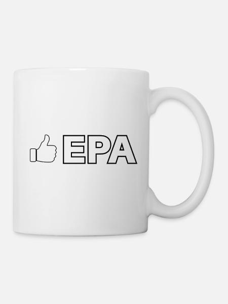 Ähnliches Symbol mit EPA-Text - Tasse - Weiß