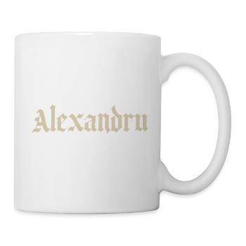Monogramme gothique d’Alexandru - Mug blanc - blanc - Droite