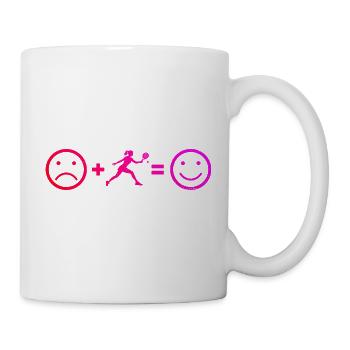 Padel Zubehör Geschenkidee für Padel Anfänger Fans - Tasse - Weiß - Rechts
