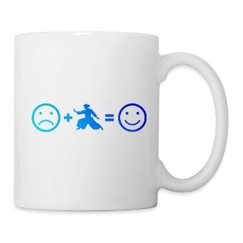 The Aikido students and Aikido fit together - Mug - white - Right