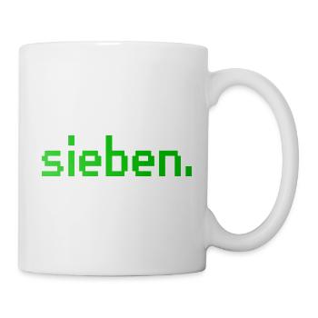 7. Geburtstag Sieben Gaming - Tasse - Weiß - Rechts